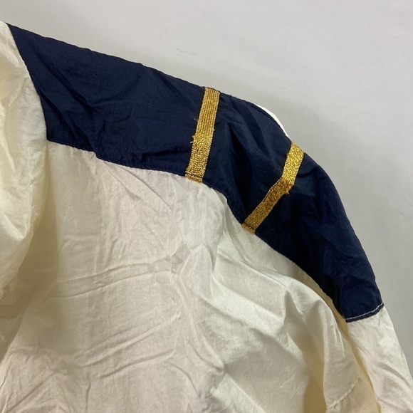 Vtg Slade White Blue Gold Sz L Windbreaker Jacket - Picture 5 of 8
